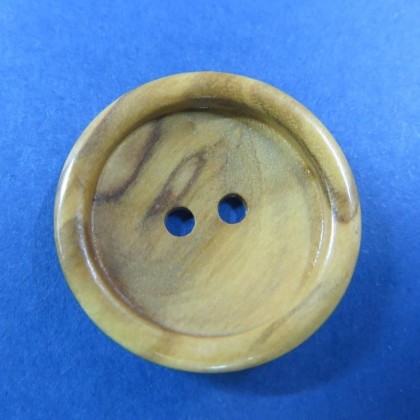Botón madera 2 agujeros cazoleta