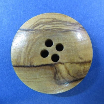 Botón madera 4 agujeros liso