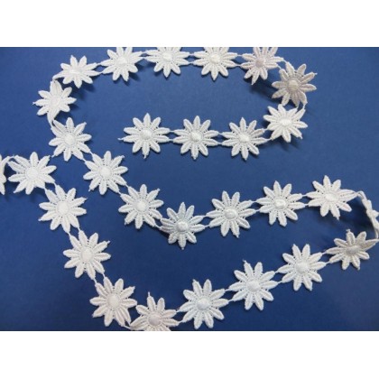 Tira margaritas guipur