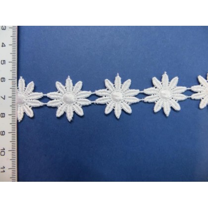 Tira margaritas guipur