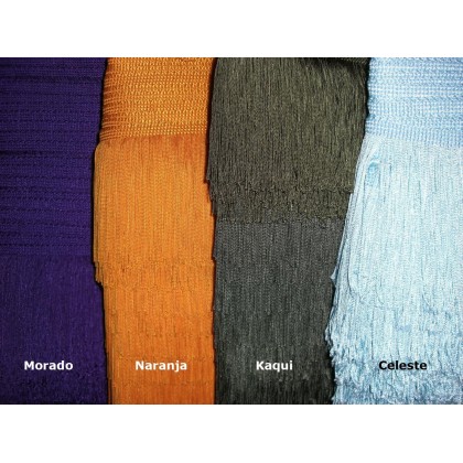 Fleco de seda (rayon) - 10cm