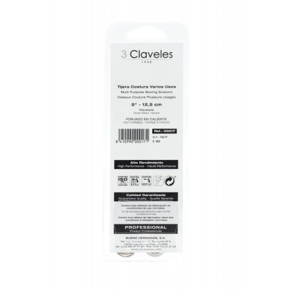 Tijeras normales - tres claveles