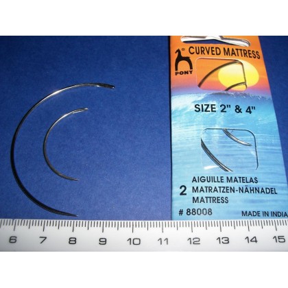 Aguja coser curvada