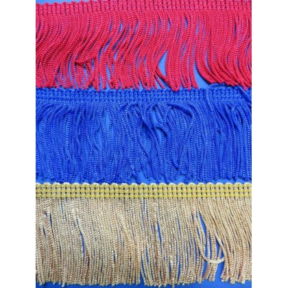 Fleco de seda (rayon) - 4cm