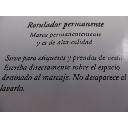 Rotulador permanente negro