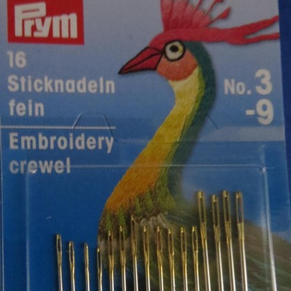 Agujas para bordar Crewel