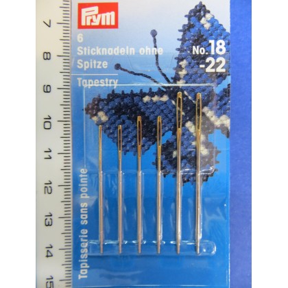 Agujas para bordar sin punta